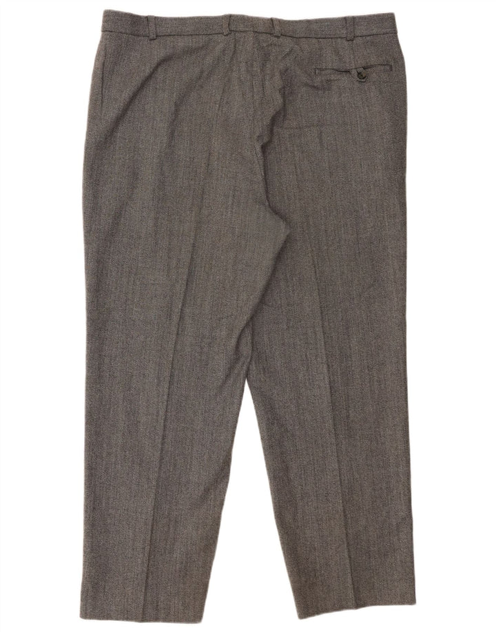 Calça masculina Marks & Spencer St. Michael Straight Suit W40 L29 Lã Cinza