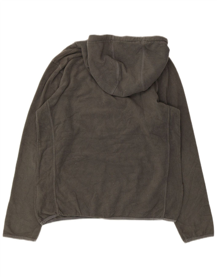Mountain Warehouse Womens Hooded Fleece Jumper Reino Unido 14 Grande Poliéster Cinzento