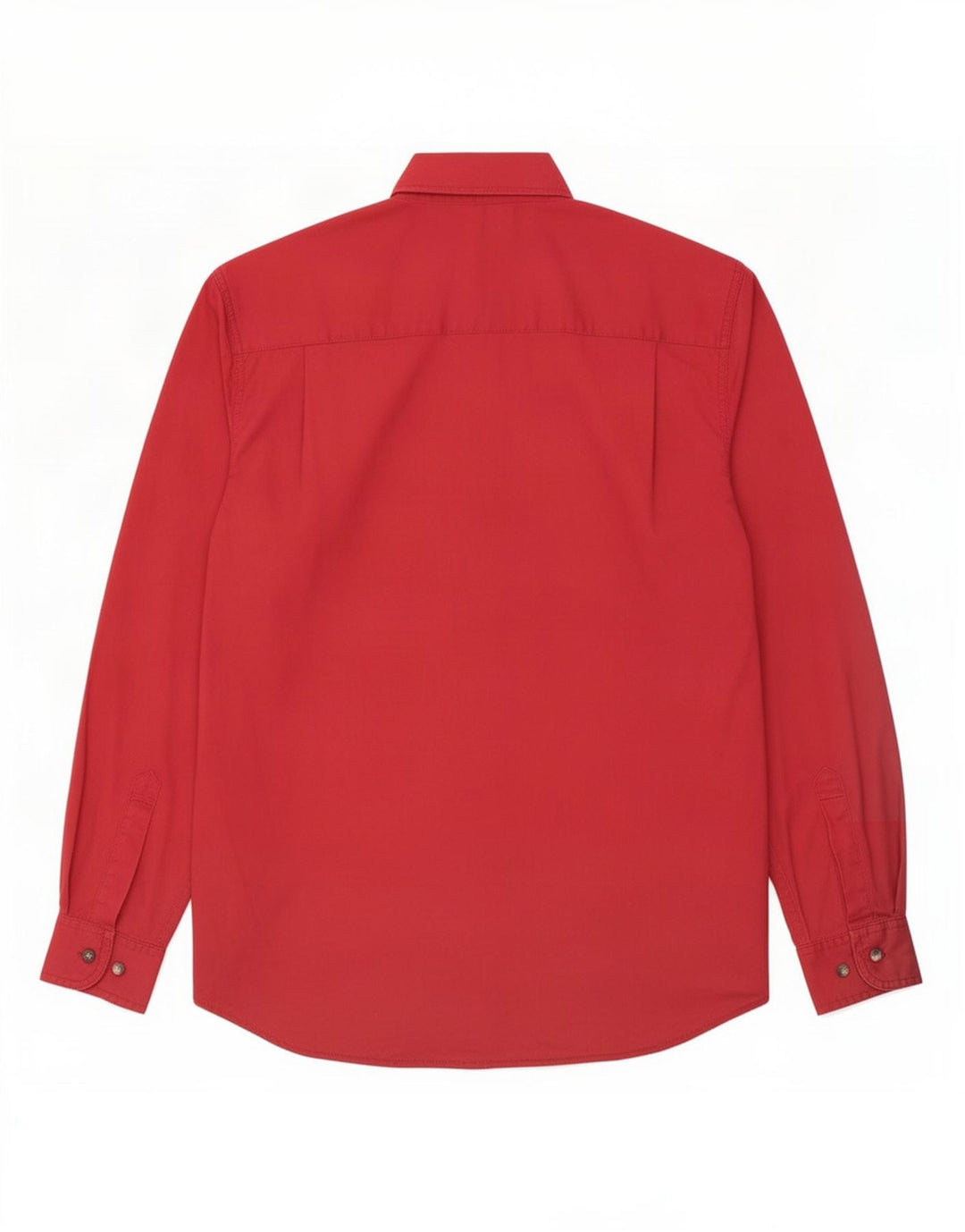 Camisa masculina Wrangler pequena algodão Borgonha