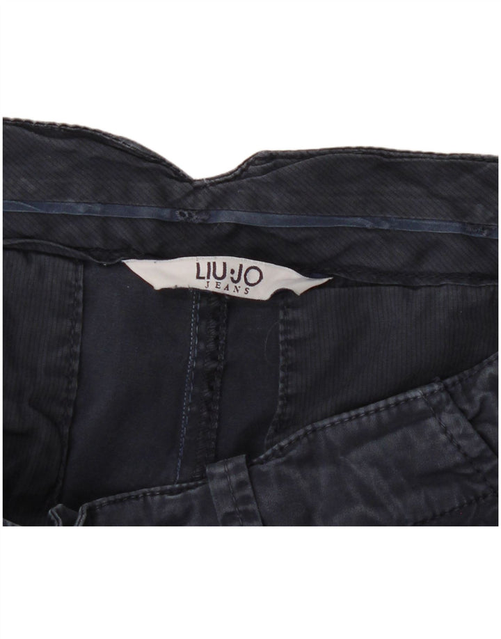 Liu Jo Shorts Chino Feminino W34 Grande Azul Marinho