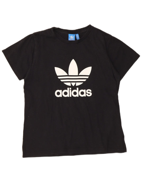 ADIDAS Mens Graphic T-Shirt Top Médio Algodão Preto