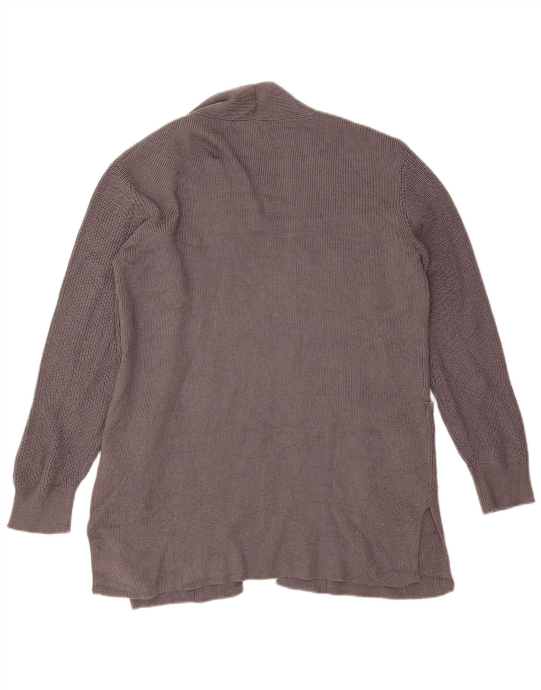 Suéter feminino Marks & Spencer Longline Open Cardigan Reino Unido 12 cinza médio