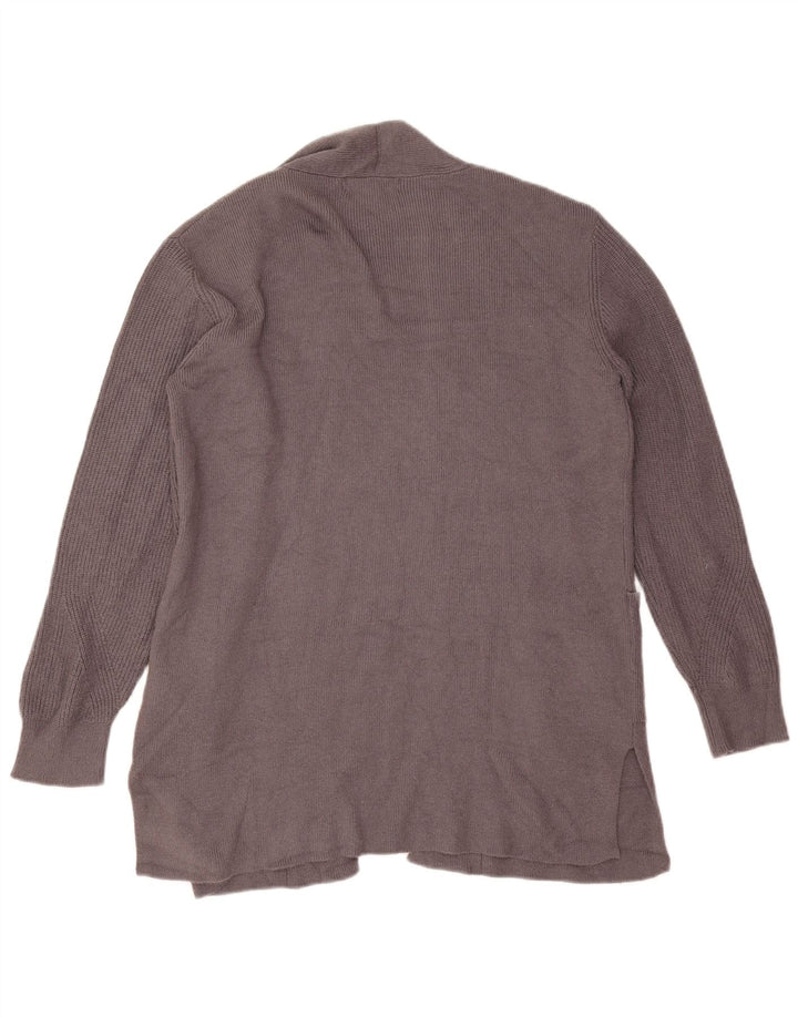Suéter feminino Marks & Spencer Longline Open Cardigan Reino Unido 12 cinza médio
