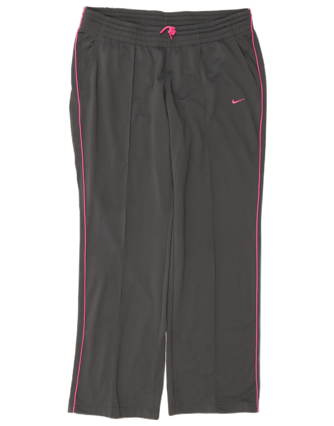 Calça de treino feminina Nike UK 16/18 grande cinza poliéster