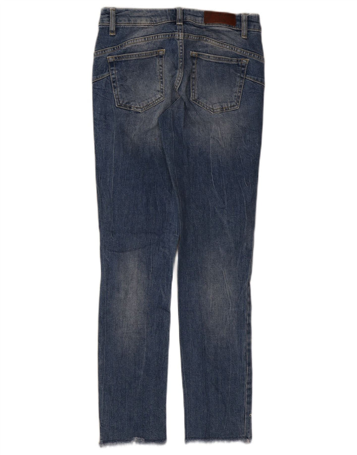 Liu Jo Jeans feminino slim desgastado W27 L27 algodão azul
