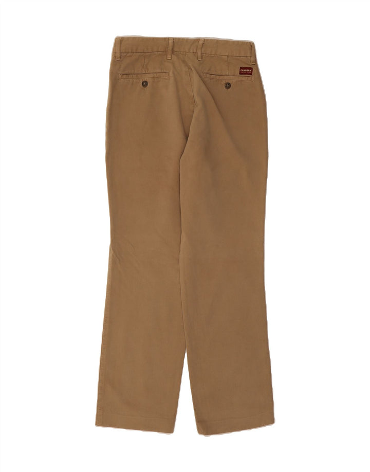 CARRERA Mens Straight Chino Trousers IT 48 Medium W30 L30 Beige Cotton Vintage Carrera and Second-Hand Carrera from Messina Hembry 