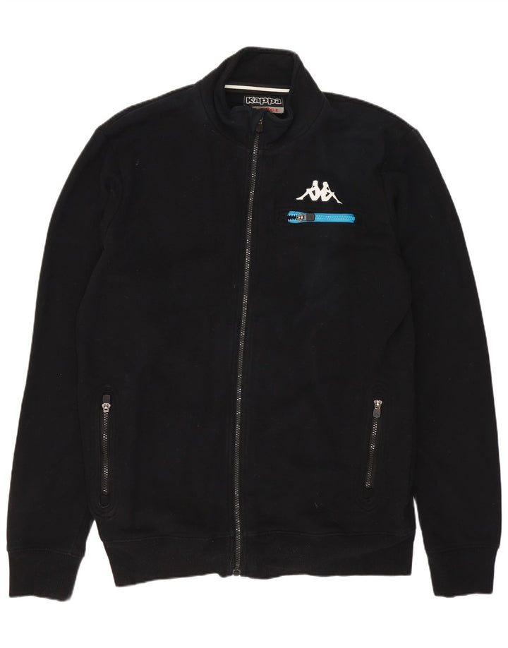 Kappa Mens Treino Top Jaqueta XL Algodão Preto