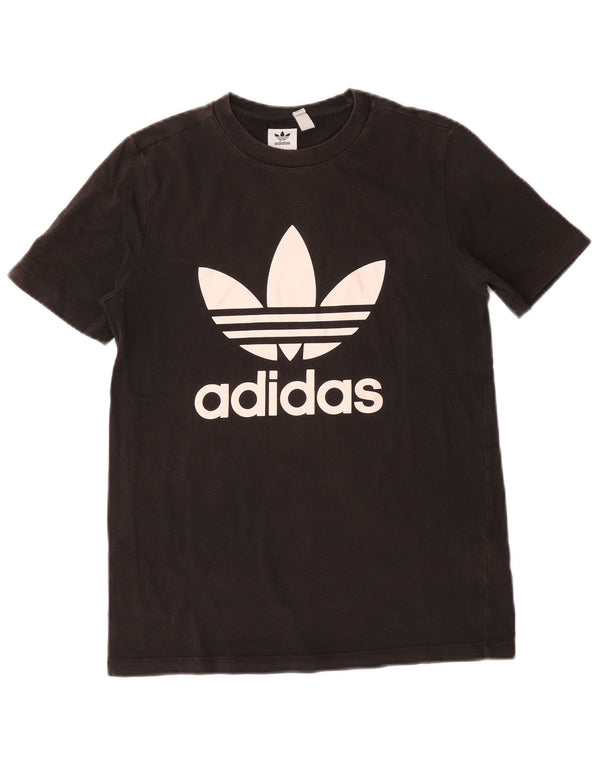 Camiseta Adidas Feminina Graphic Top UK 10 Pequena Algodão Preto