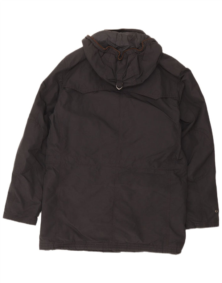 Jaqueta Parka masculina com capuz Massimo Dutti Reino Unido 38 marrom médio