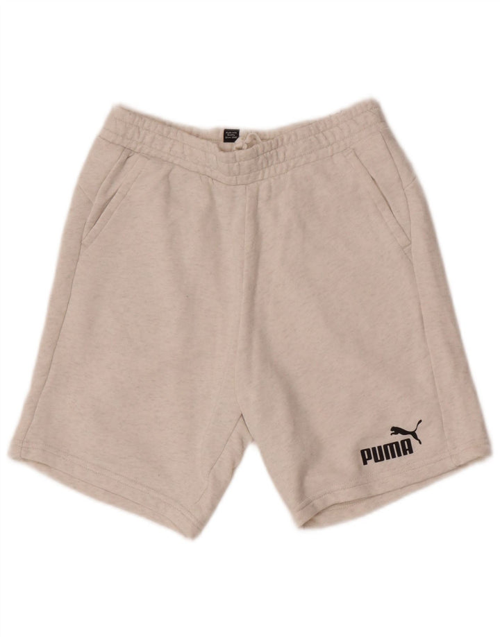 Shorts esportivos Puma meninos 11-12 anos cinza algodão