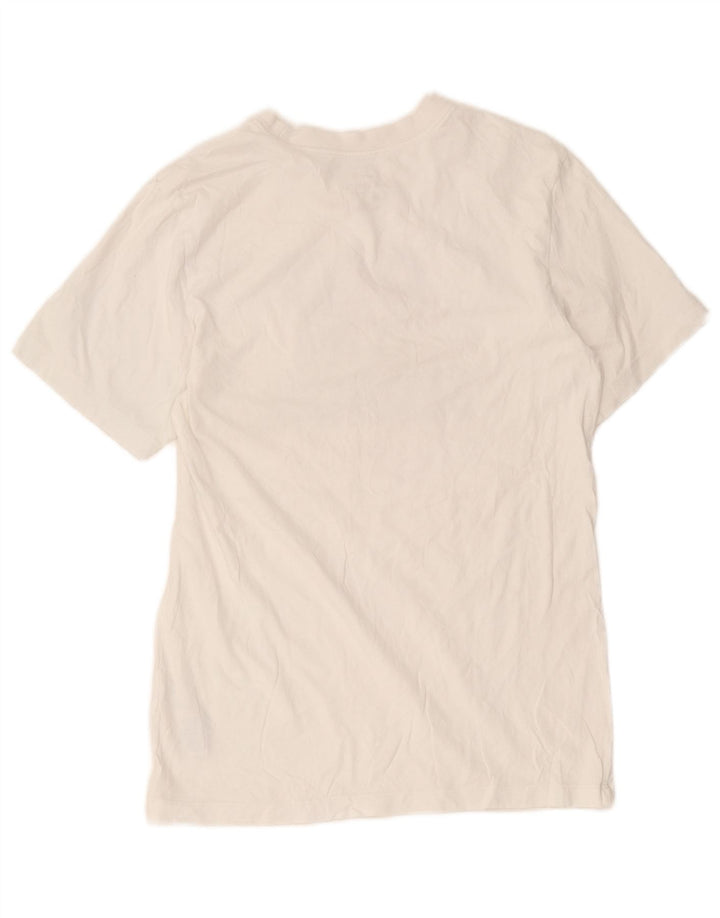 Camiseta Nike masculina gráfica top pequeno algodão branco