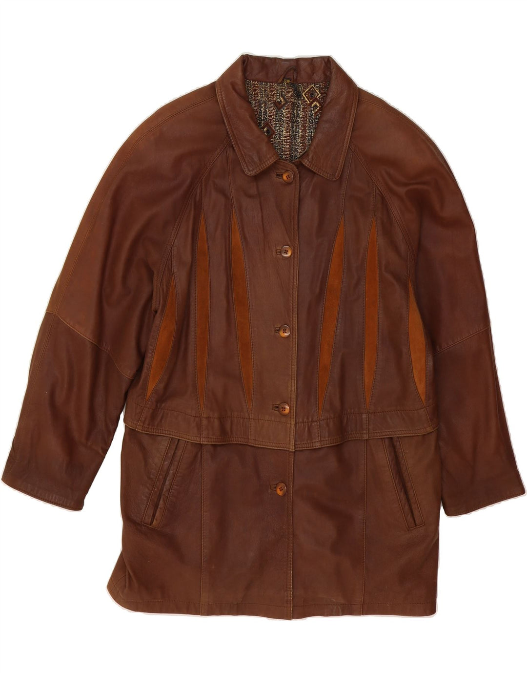 MADDOX Womens Leather Jacket EU 38 Medium Brown Vintage Maddox and Second-Hand Maddox from Messina Hembry 