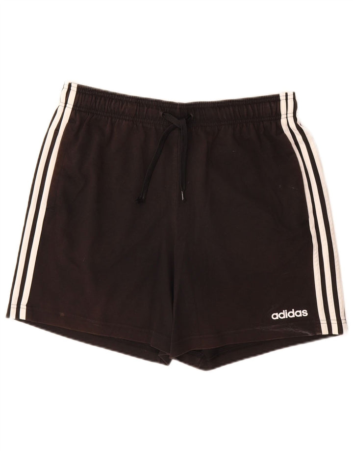 Shorts esportivos masculinos ADIDAS grande algodão preto