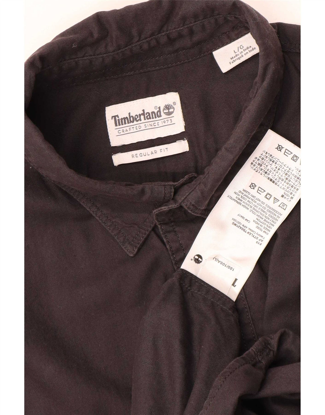 Camisa masculina Timberland Regular Fit grande algodão cinza