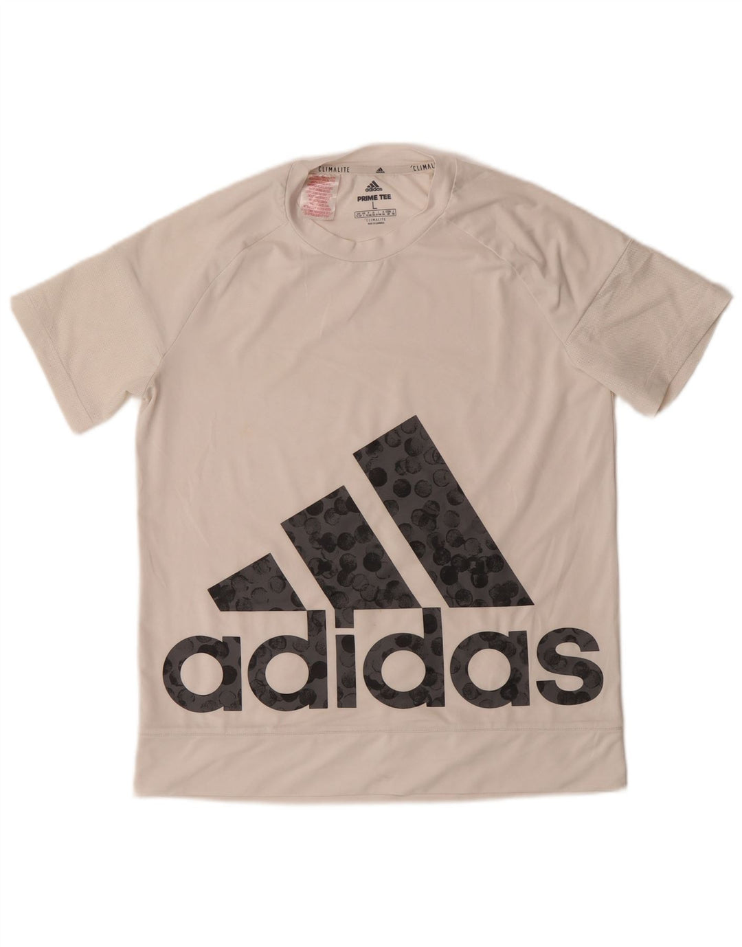 Camiseta Adidas Boys Climalite Graphic Top 13-14 Anos Grande Poliéster Branco