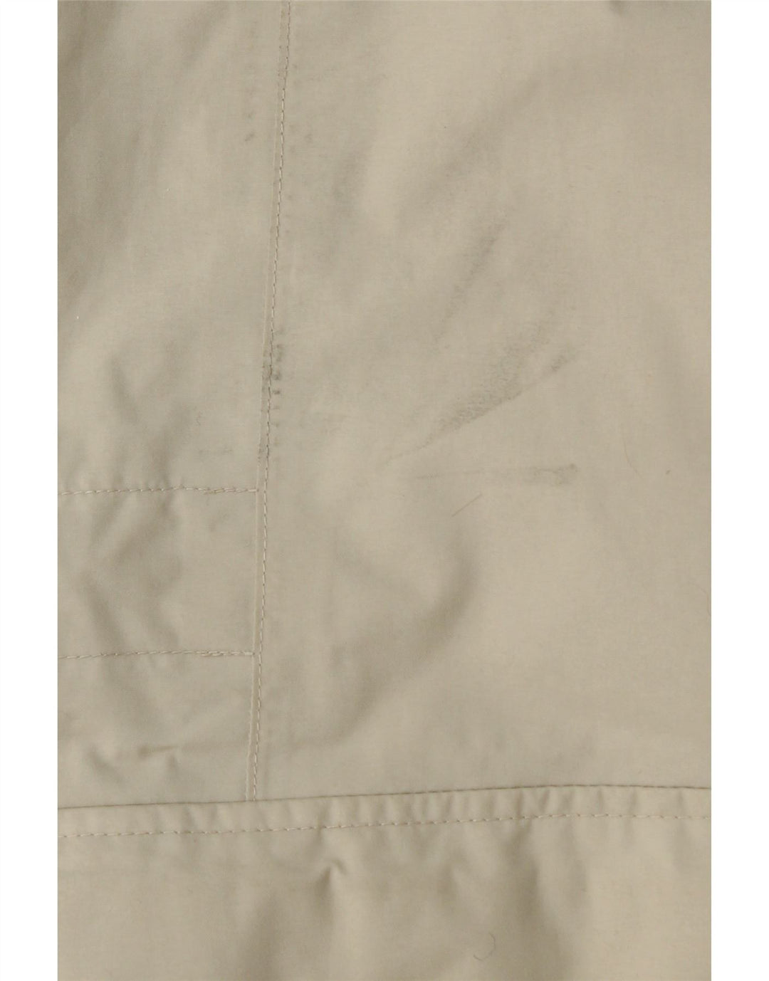 Jaqueta feminina acolchoada com capuz Jack Wolfskin Reino Unido 8/10 pequena poliamida bege