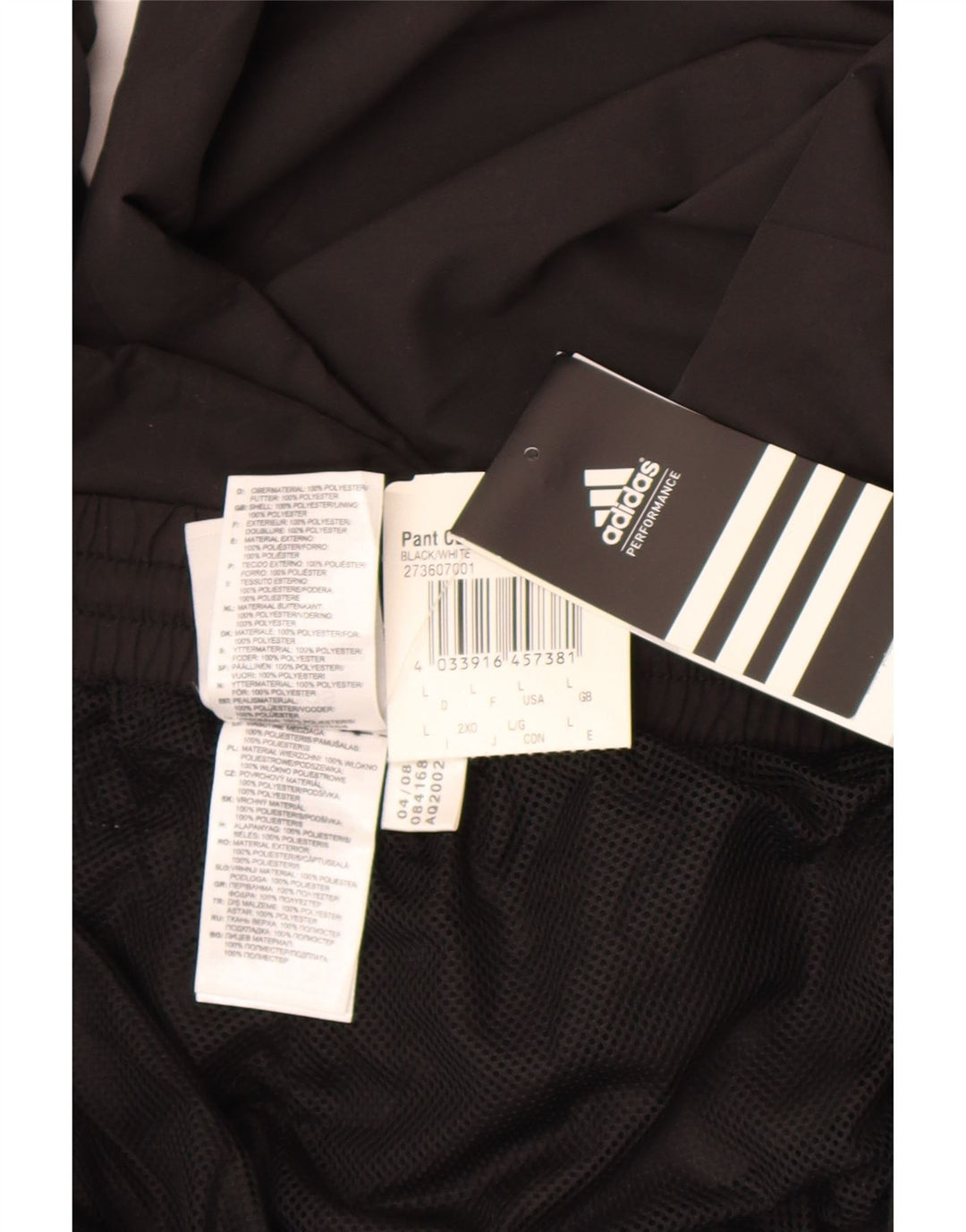 Calça Adidas Mens Climalite Treino Grande Poliéster Preto