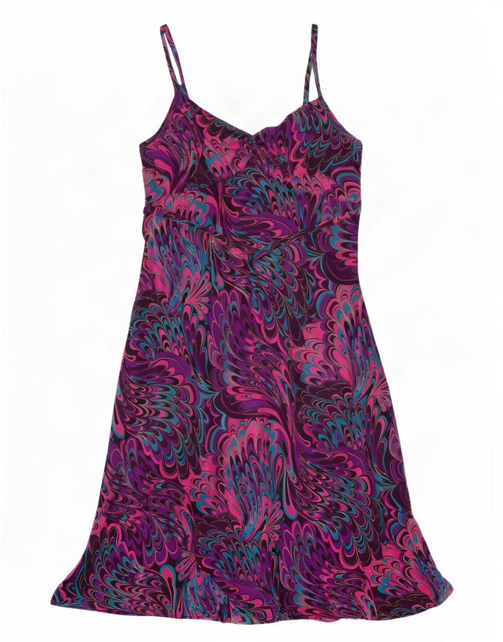 Vestido feminino Joanna Hope com padrão abstrato e deslizante Reino Unido 16 grande multicolorido