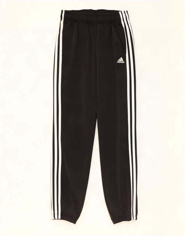 Adidas meninos calças de treino joggers 11-12 anos preto poliéster