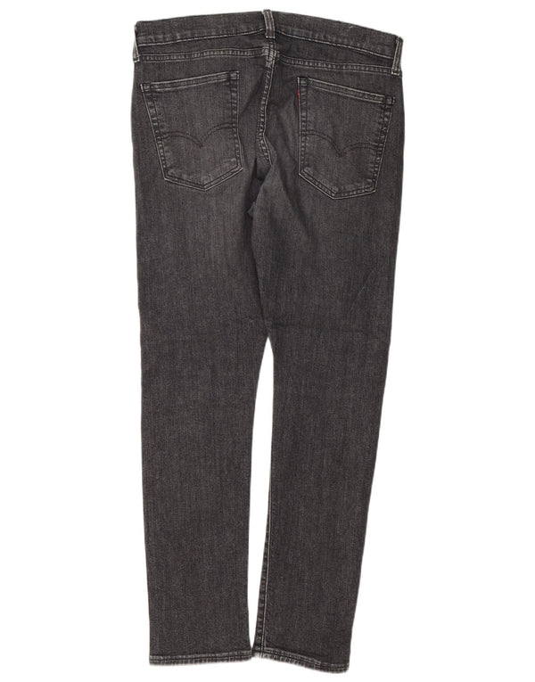 Levi's Mens Slim Jeans W36 L32 Cinza Algodão