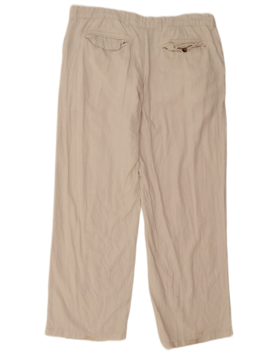Calça chino masculina Marks & Spencer reta regular W38 L31 branco