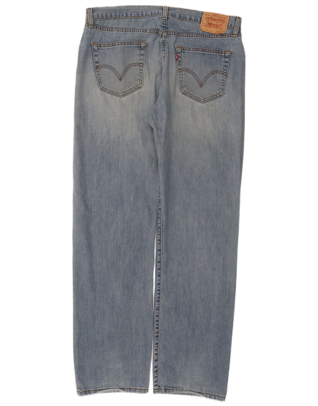 Calça jeans reta masculina Levi's W38 L34 azul algodão