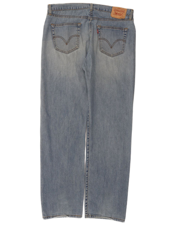Levi's Mens Straight Jeans W38 L34 Blue Cotton