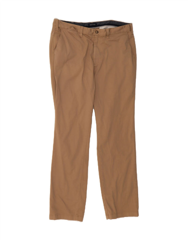 NAUTICA Mens Straight Chino Trousers W36 L34 Beige Vintage Nautica and Second-Hand Nautica from Messina Hembry 