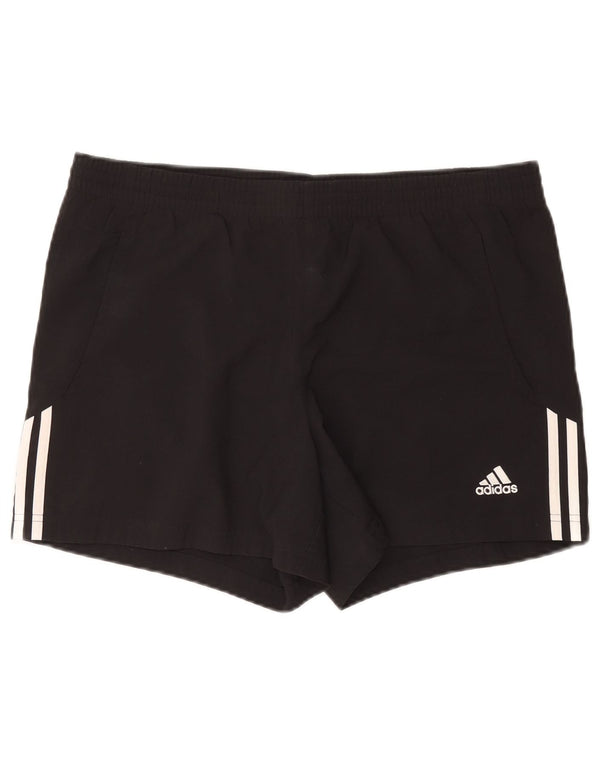 Shorts esportivos masculinos ADIDAS grande poliéster preto