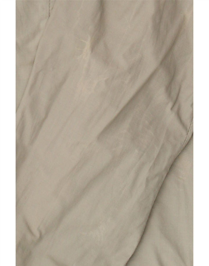 Jaqueta de chuva masculina Lyle & Scott com capuz UK 36 nylon bege pequeno