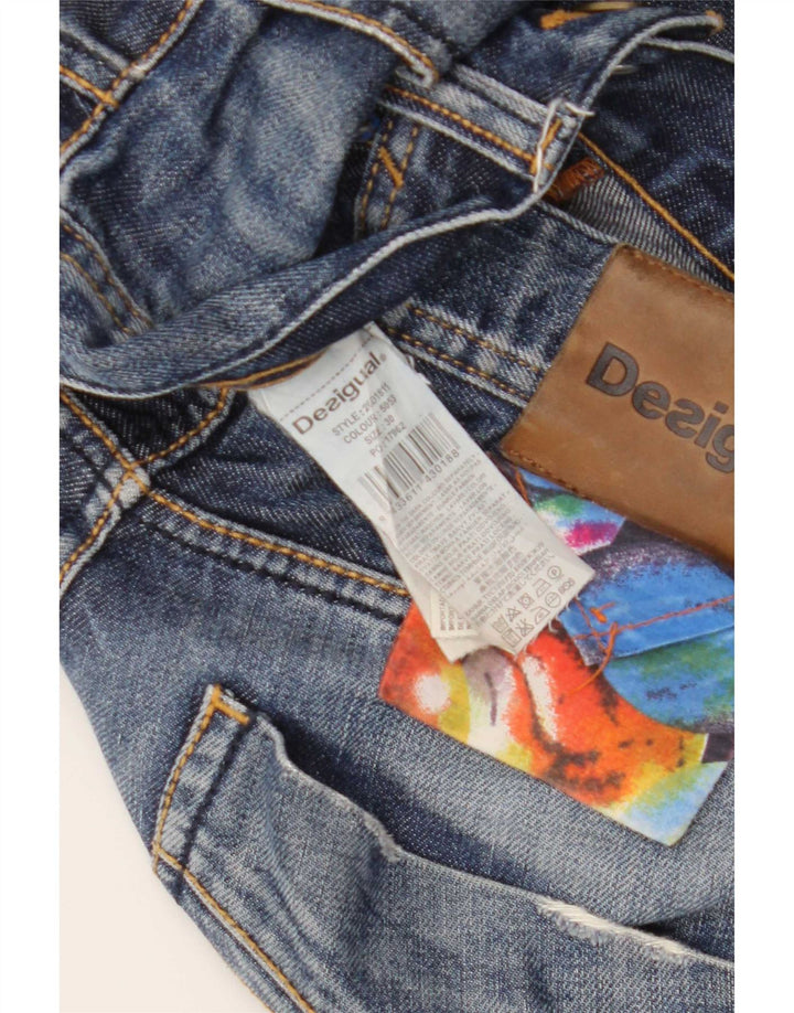 Desigual Masculino Jeans Reto W30 L33 Azul Algodão
