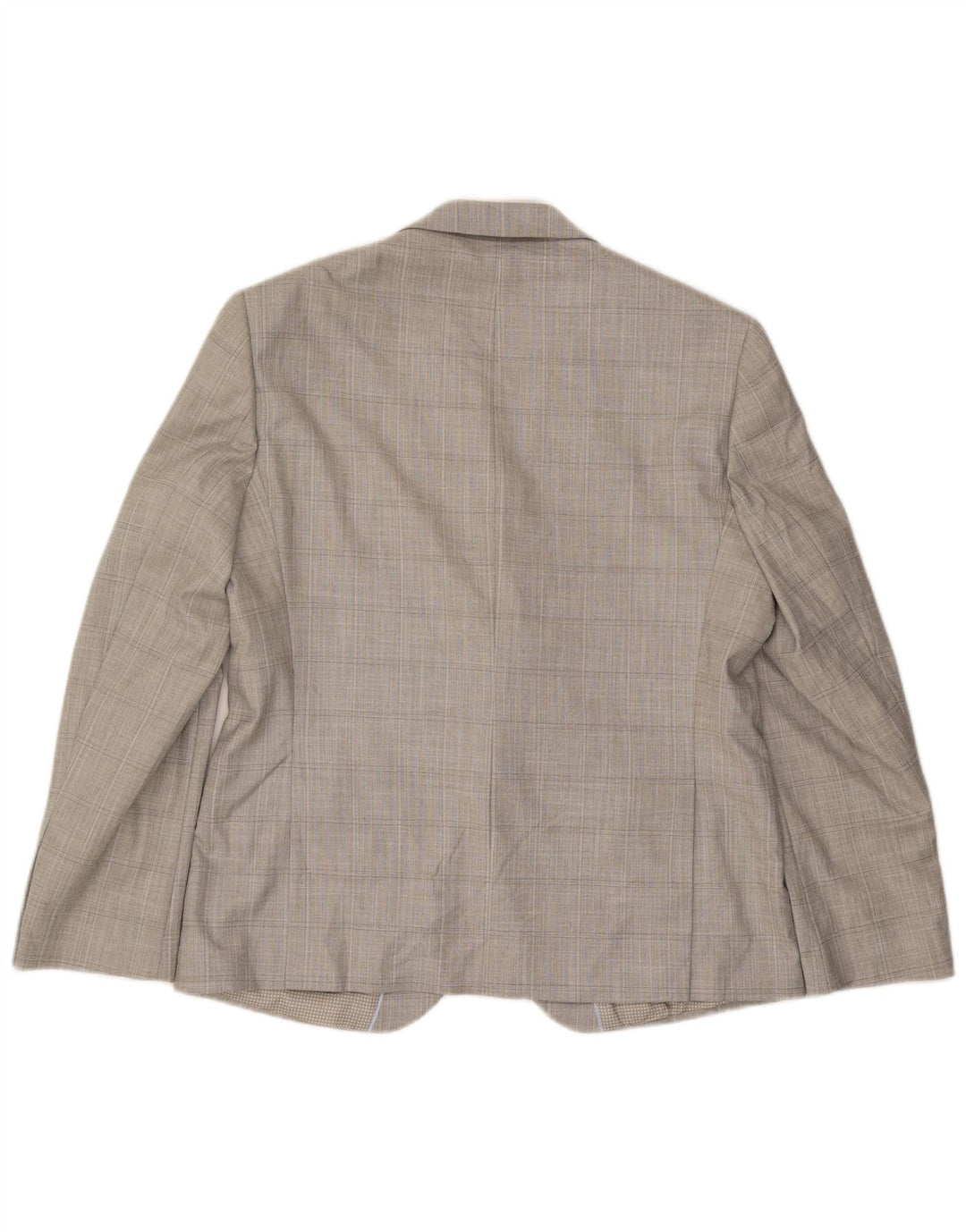 Jaqueta blazer masculina sob medida de 2 botões da Marks & Spencer Reino Unido 42 xadrez cinza grande