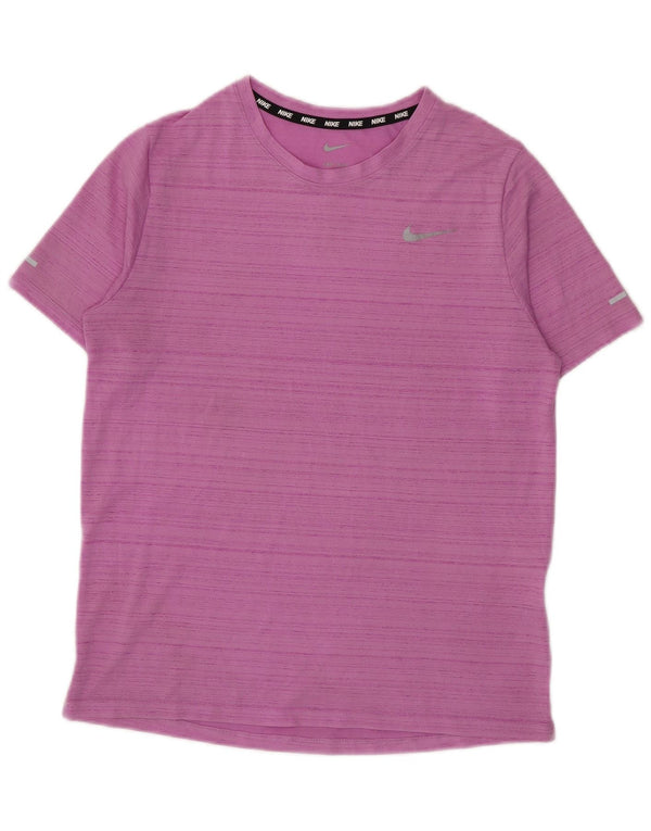Camiseta Nike Boys Dri Fit Graphic Top 13-14 Anos XL Roxo Riscas