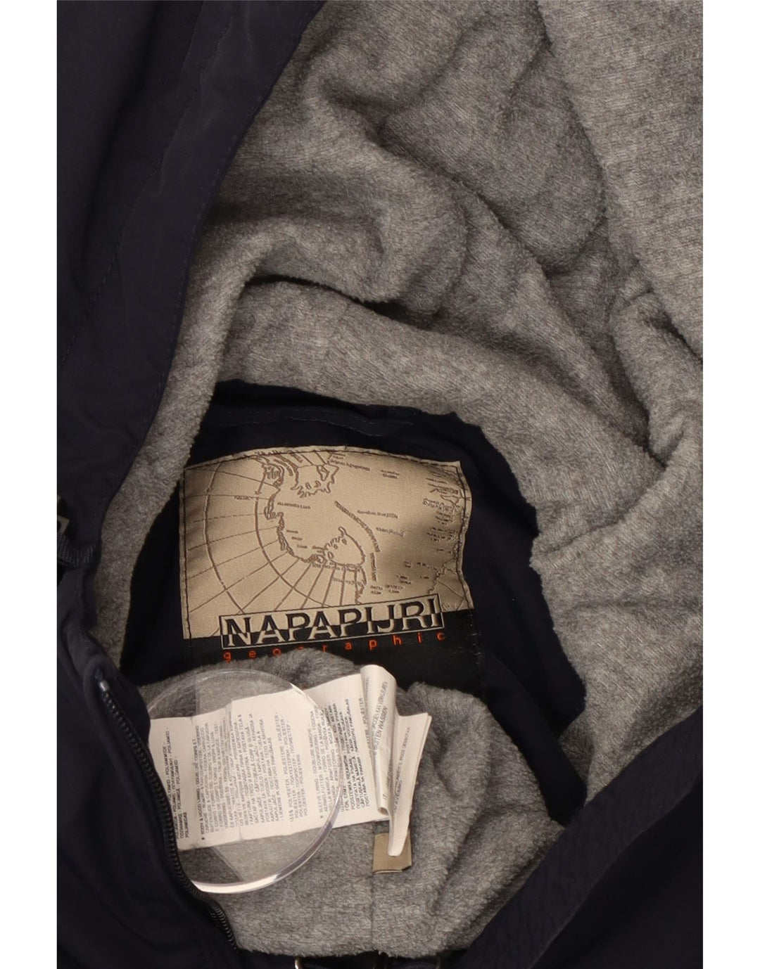 Jaqueta feminina Napapijri Geographic Graphic Anorak Reino Unido 14 Médio Azul Marinho