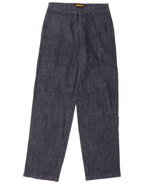 Calça chino masculina Meltin' Pot com ajuste solto W32 L34 algodão azul