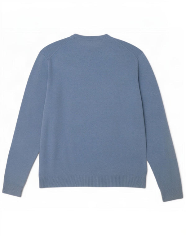 Suéter masculino Tommy Hilfiger com decote em V 2XL algodão azul