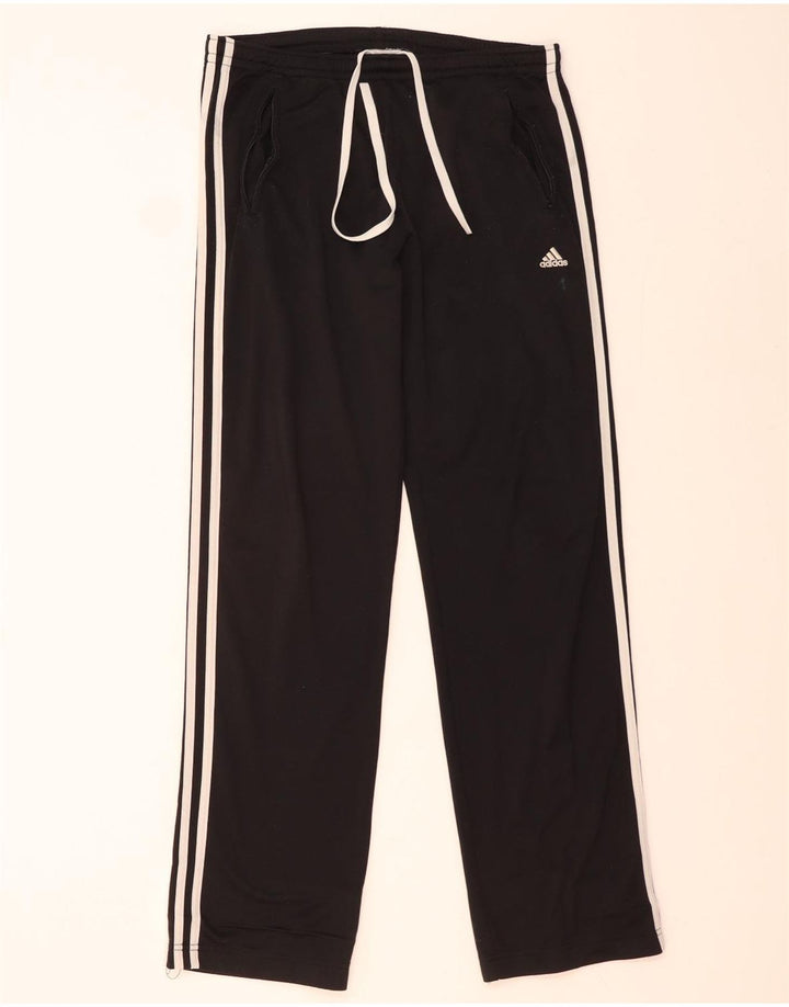 Calça de treino masculina ADIDAS UK 36/38 pequena preta poliéster
