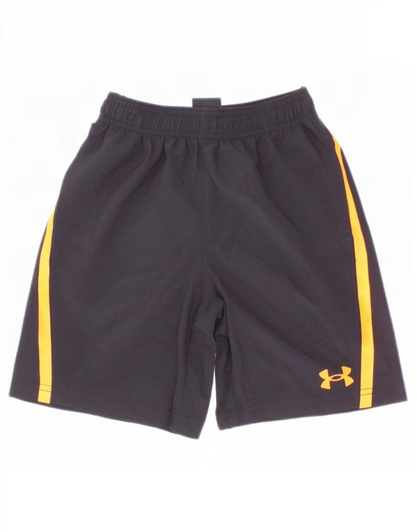 Shorts esportivos gráficos Under Armour Boys 5-6 anos preto colorblock