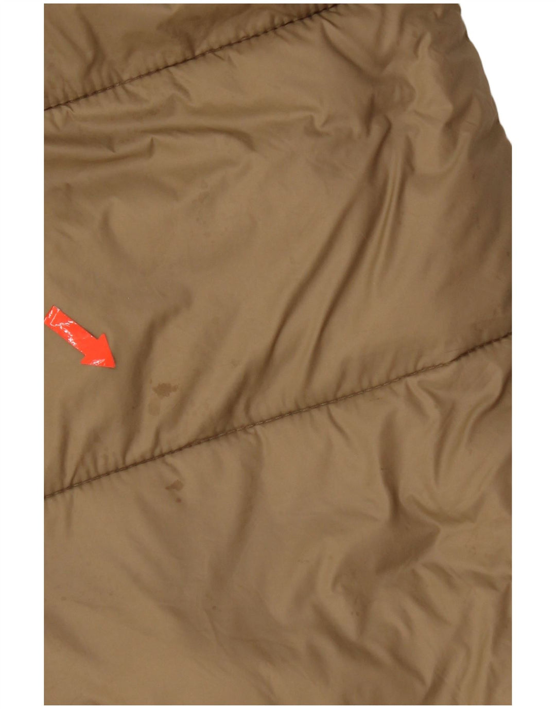 Jaqueta acolchoada com capuz masculina Zara UK 36 pequena bege