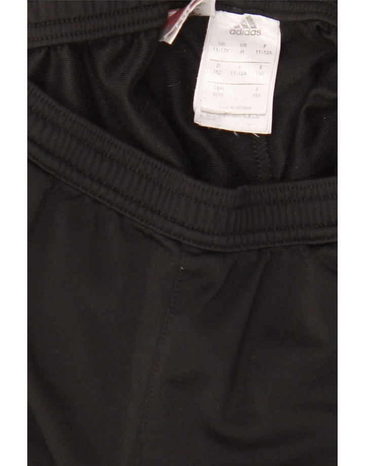 Adidas meninos calças de treino joggers 11-12 anos preto poliéster