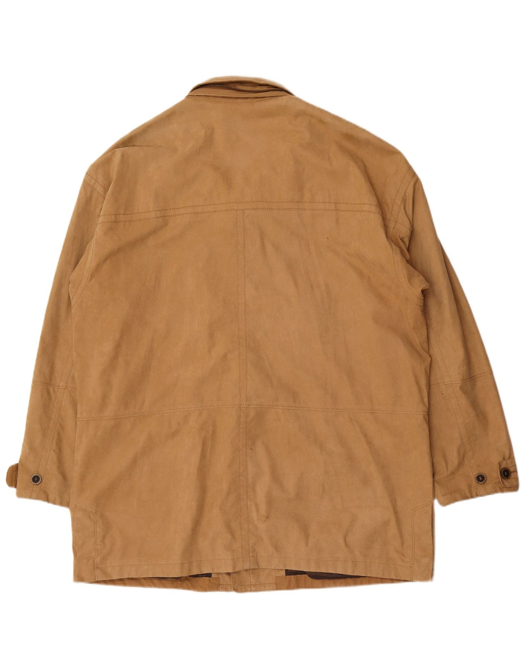 Sobretudo masculino B.S.M UK 48 4XL nylon bege