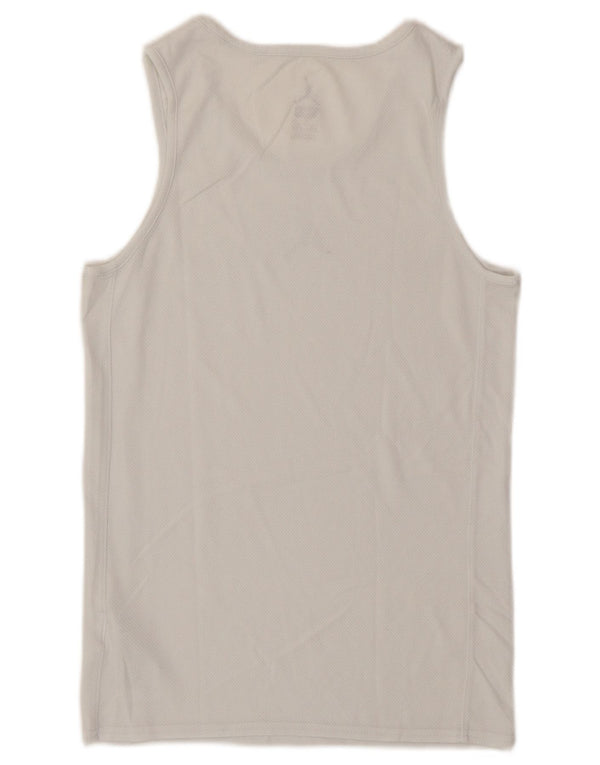 Jordan Mens Dri Fit Vest Top Pequeno Algodão Branco