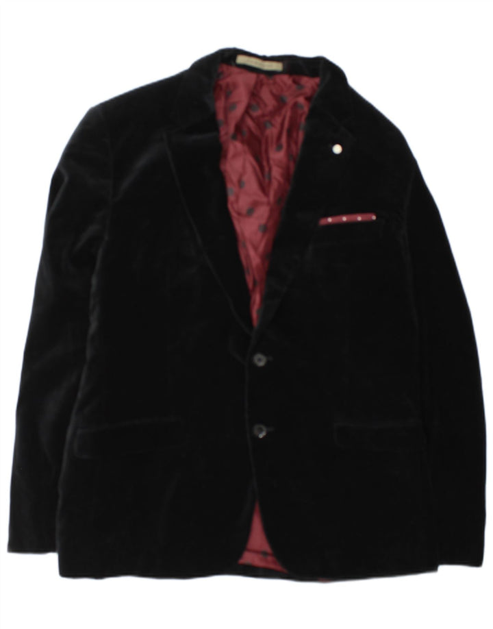 Jaqueta blazer masculina Zara com 2 botões EU 56 XL preta