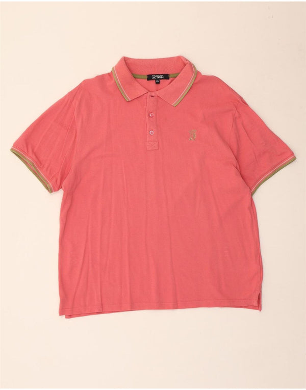 Camisa polo masculina Trussardi 2XL algodão rosa