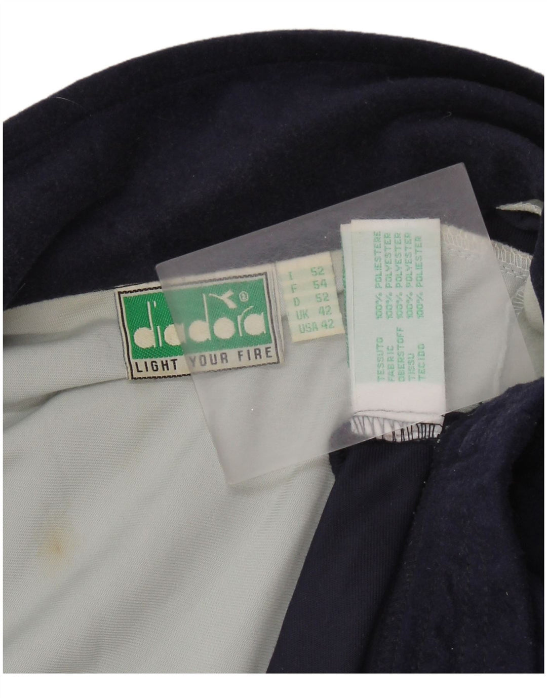 Jaqueta masculina de treino DIADORA UK 42 grande bloco colorido multicolorido