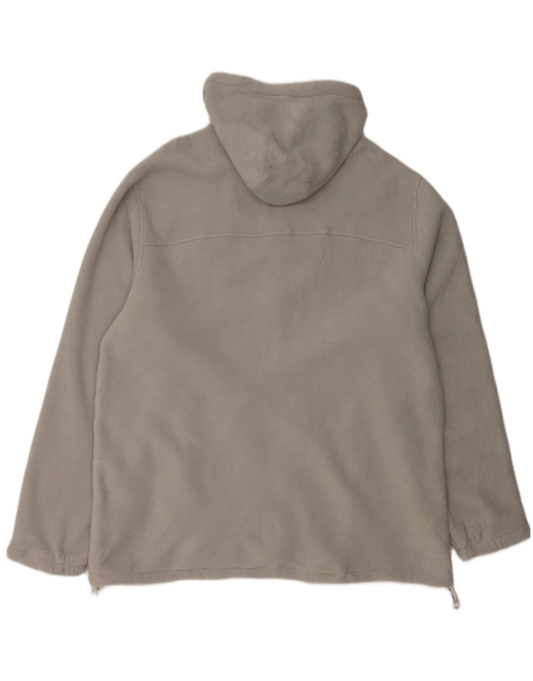 Jaqueta de lã com capuz masculina Reebok UK 42 XL poliéster cinza