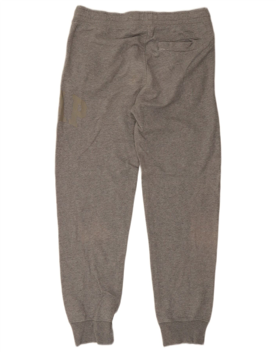 Calça de treino masculina Gap com estampa gráfica e joggers pequeno algodão cinza