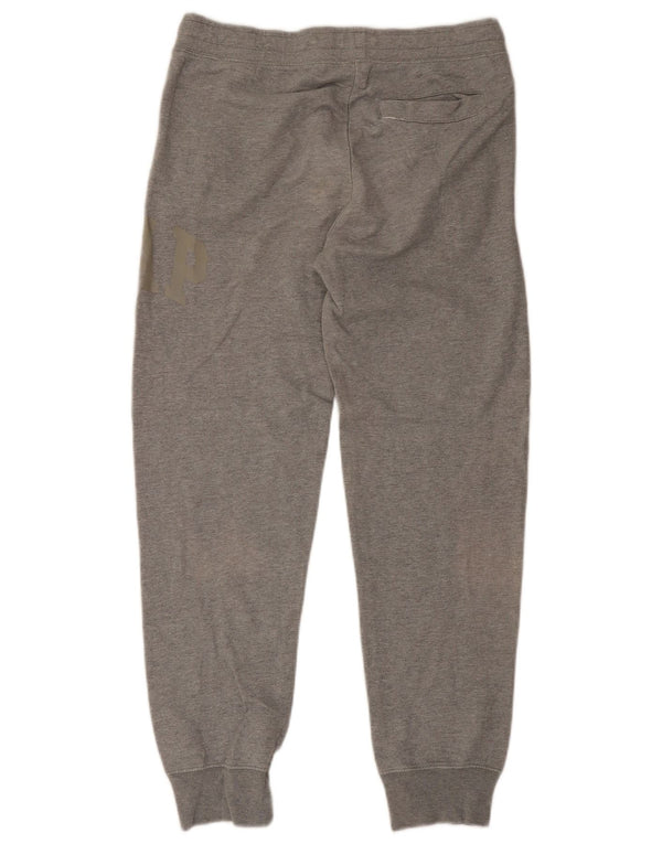 Calça de treino masculina Gap com estampa gráfica e joggers pequeno algodão cinza