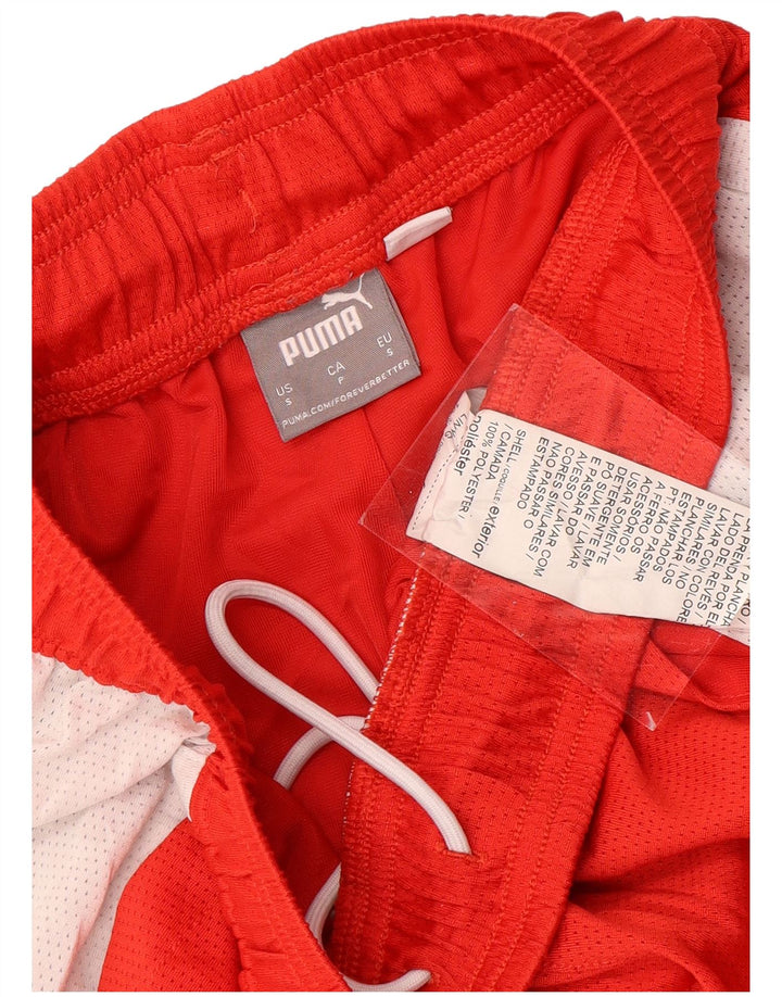 PUMA Mens Graphic Sport Shorts Pequeno Poliéster Colorblock Vermelho