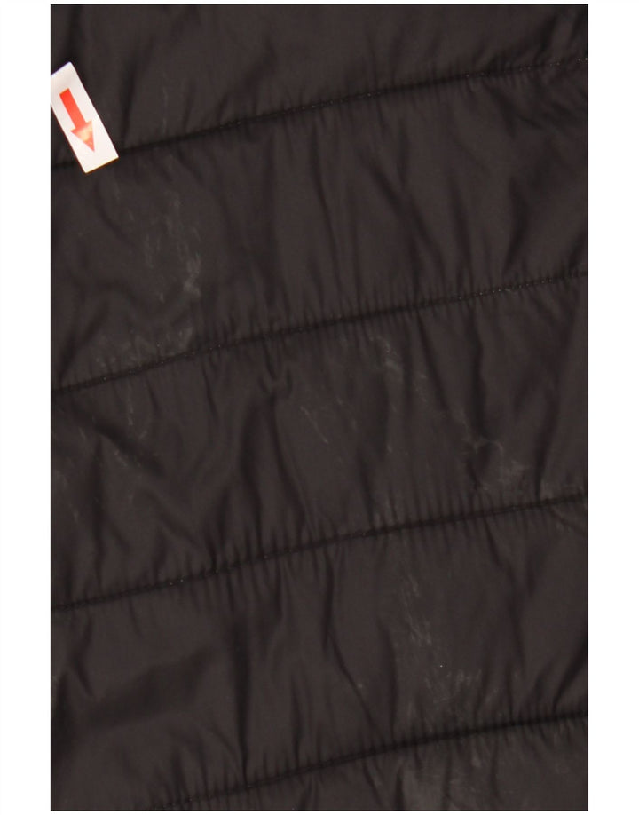 Jaqueta masculina acolchoada com capuz Kappa UK 44 2XL poliamida preta